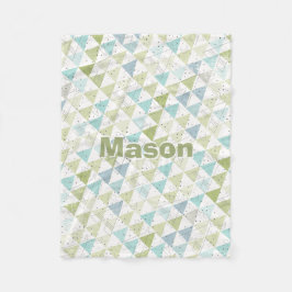 Manta Polar Habitación de niño personalizada Patrón de té mode