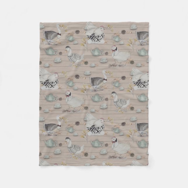 Manta Polar Habitación infantil de alta costura impresa (Anverso)