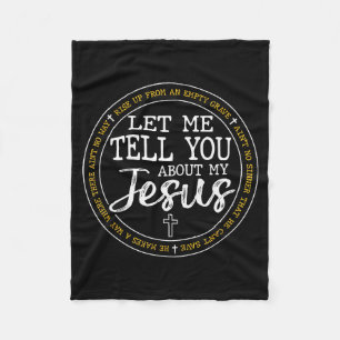 Manta Polar Háblame sobre mi Jesús Dios Fe Religiosa