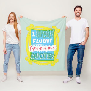 Manta Polar Hablo con Fluidez Citas de FRIENDS™ - Peephole