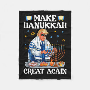 Manta Polar Hacer a Hanukkah grande de nuevo Trump judío fasti