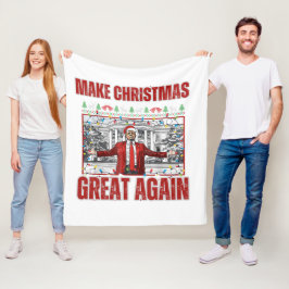 Manta Polar Hacer a los Navidades geniales de nuevo, Navidad,