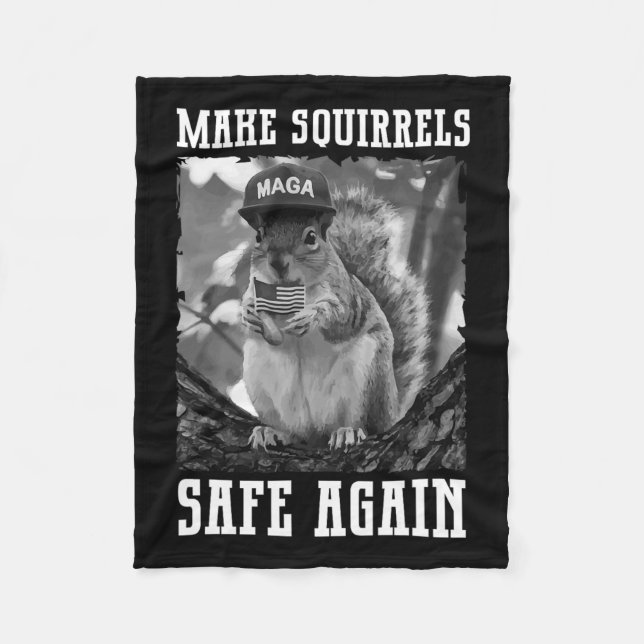 Manta Polar Hacer Que Las Ardillas Sean Seguras De Nuevo Trump (Anverso)