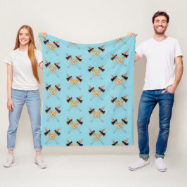Manta Polar Hachas de Fantasía Cruzadas con Energía Ígnea – Po