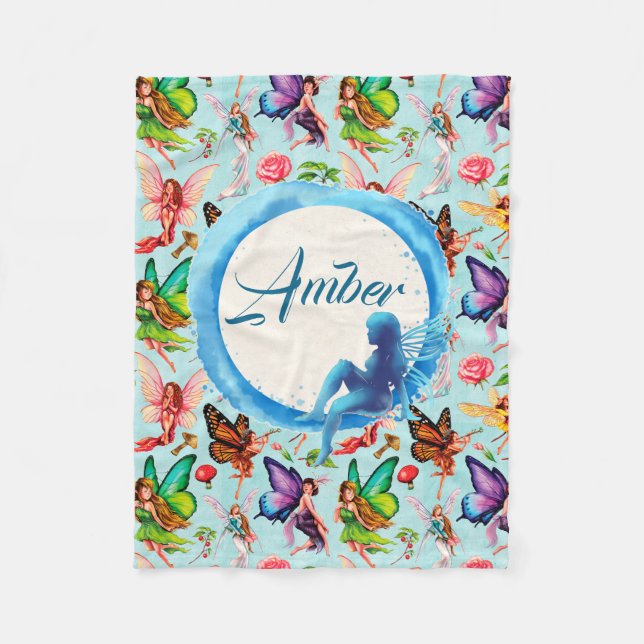 Manta Polar Hadas Personalizadas (Anverso)
