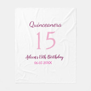 Manta Polar Hadas rosadas 15 años simple moder quinceanera