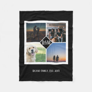 Manta Polar Haga su propio Monograma Personalizado personaliza