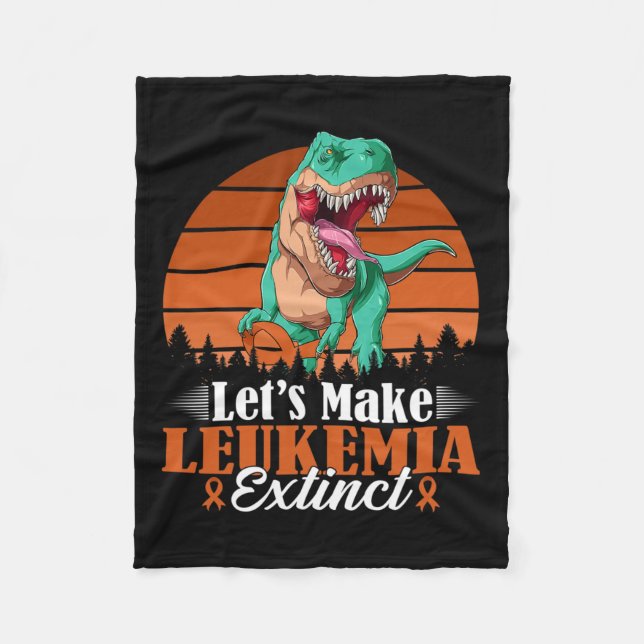 Manta Polar Hagamos que la leucemia extinga los dinosaurios sa (Anverso)