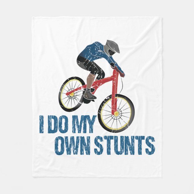 Manta Polar Hago mi propia cosecha en bicicleta de montaña (Anverso)