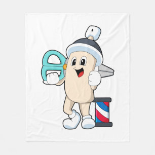 Manta Polar Hairspray como peluquero con tijeras