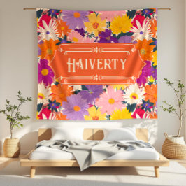 Manta Polar Haiverty Crowne florece floral moderna