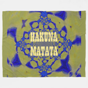Manta Polar Hakuna Matata Personalizado Fleece Blanket