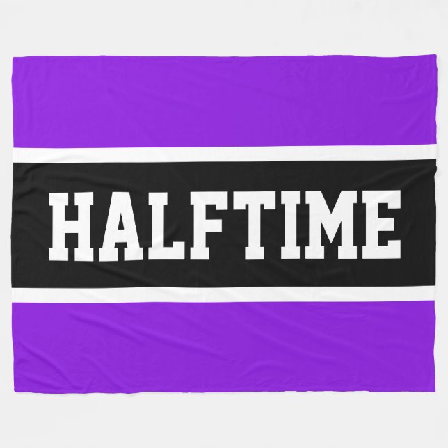 Manta Polar HALFTIME Bright Sporty Purple Black Stripes (Frente (Horizontal))