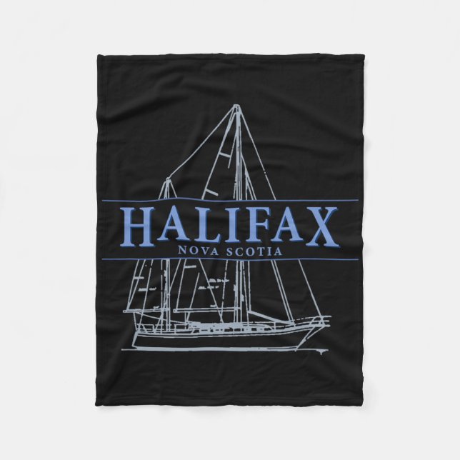Manta Polar Halifax Nova Scotia Vintage Sailboat Design  (Anverso)