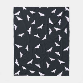 Manta Polar Halloween bats Black Fleece Blanket
