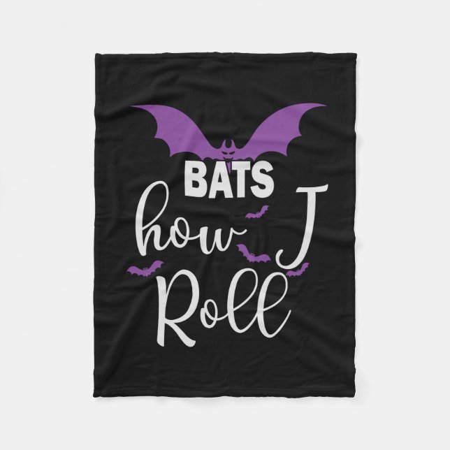 Manta Polar Halloween Bats How I Roll Birthday (Anverso)