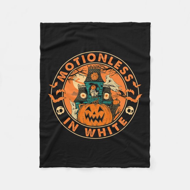 Manta Polar Halloween Calabaza Scary Mocionalidades Divertidas (Anverso)