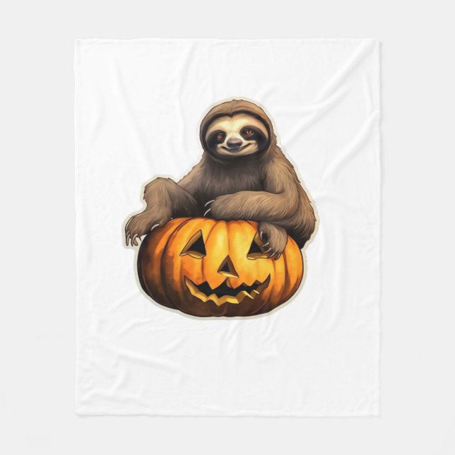 Manta Polar Halloween con temática espuma camiseta sobredimens (Anverso)