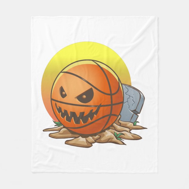 Manta Polar Halloween de baloncesto (Anverso)