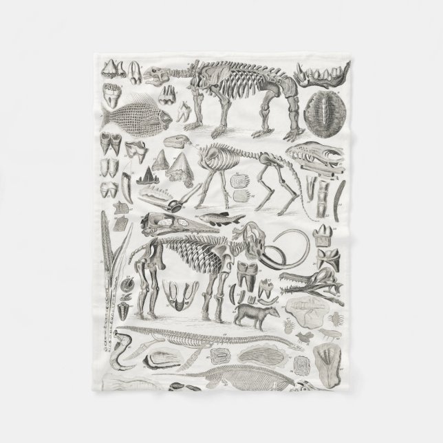 Manta Polar Halloween de los animales de Skeleton (Anverso)