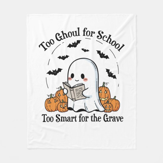 Manta Polar Halloween de truco o truco (Anverso)