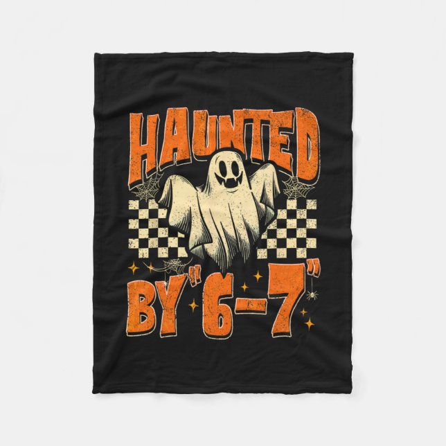 Manta Polar Halloween Embrujado 67 Seis Siete Meme 1 (10)  (Anverso)