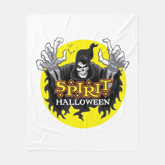 Manta Polar Halloween espiritual (Anverso)