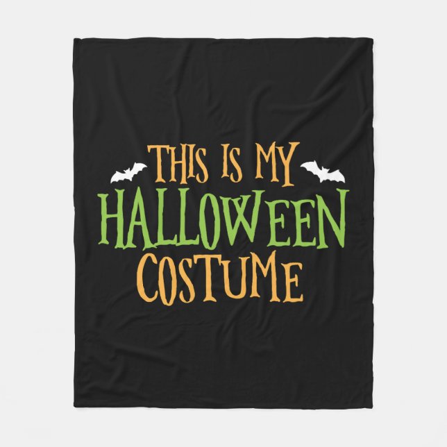 Manta Polar Halloween - Este Es Mi Traje De Halloween (Anverso)