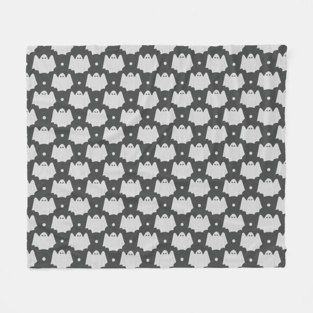 Manta Polar Halloween fantasmal (Frente (Horizontal))