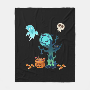 Manta Polar Halloween Fantasmas espeluznantes Fantasmas Bats S