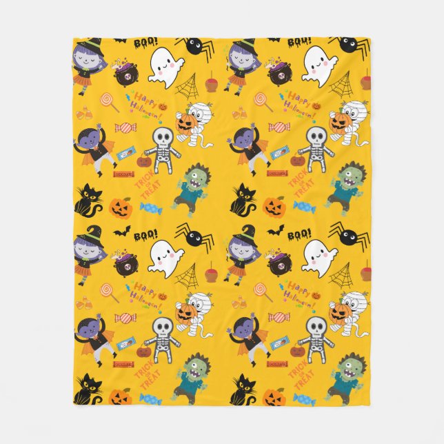 Manta Polar Halloween Fleece Blanket (Anverso)