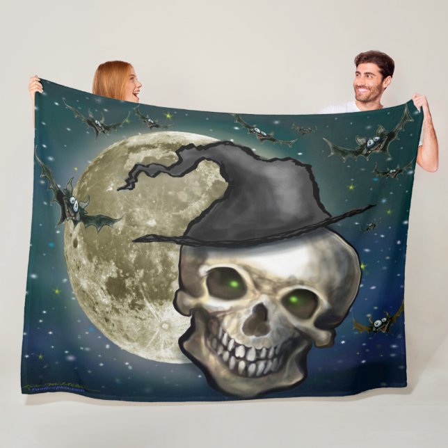 Manta Polar Halloween Fleece Blanket (In situ)