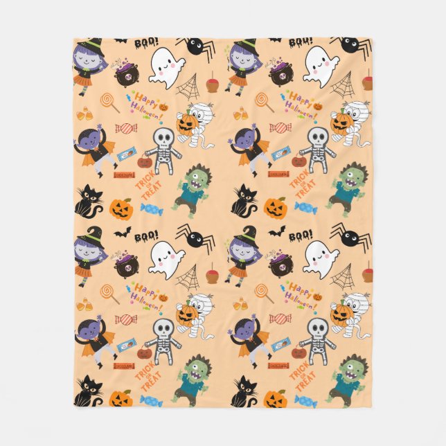 Manta Polar Halloween Fleece Blanket (Anverso)