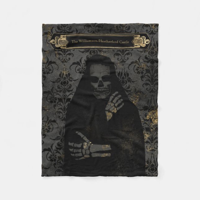 Manta Polar Halloween | Fleece Blanket | Grim Reaper (Anverso)