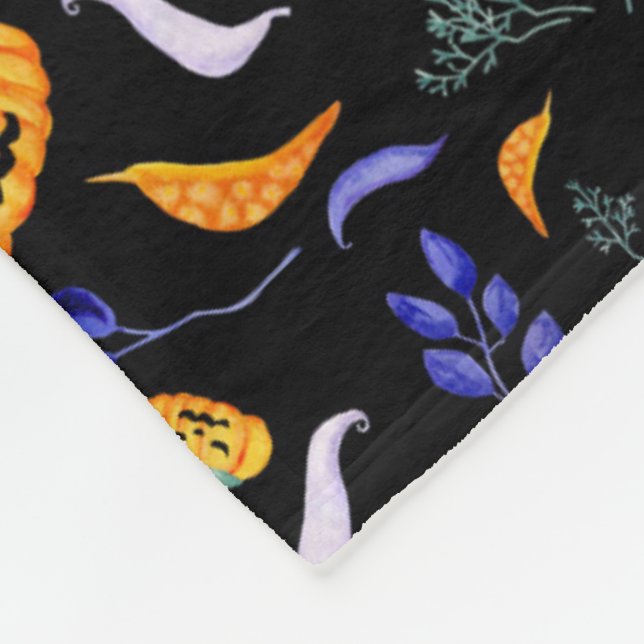Manta Polar Halloween Forest Fleece Blanket (Esquina)