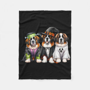 Manta Polar Halloween Ghost Costume Perro de Bruja San Bernard