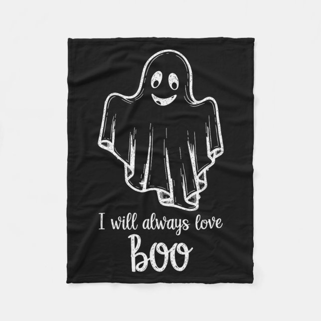 Manta Polar Halloween Ghost I Will Always Love Boo  (Anverso)