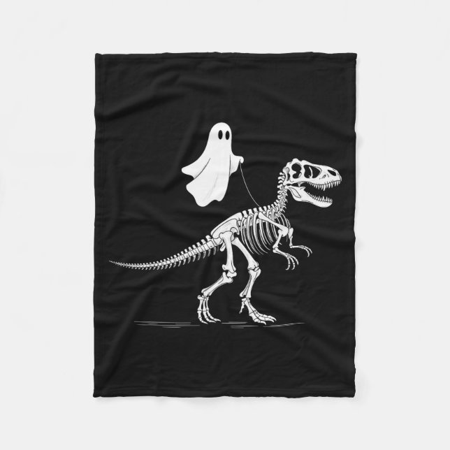 Manta Polar Halloween Ghost Walking Dinosaur Skeleton T Rex Fu (Anverso)