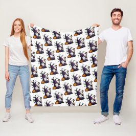 Manta Polar Halloween Gnome Fleece Blanket