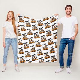 Manta Polar Halloween Gnome Fleece Blanket