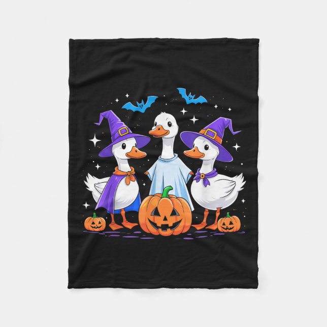 Manta Polar Halloween Goose Ghost Pumpkin Witch Costume Soky F (Anverso)