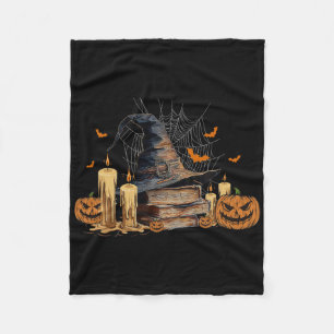 Manta Polar Halloween, Gorra De Brujas Y Biblioteca De Cuidado
