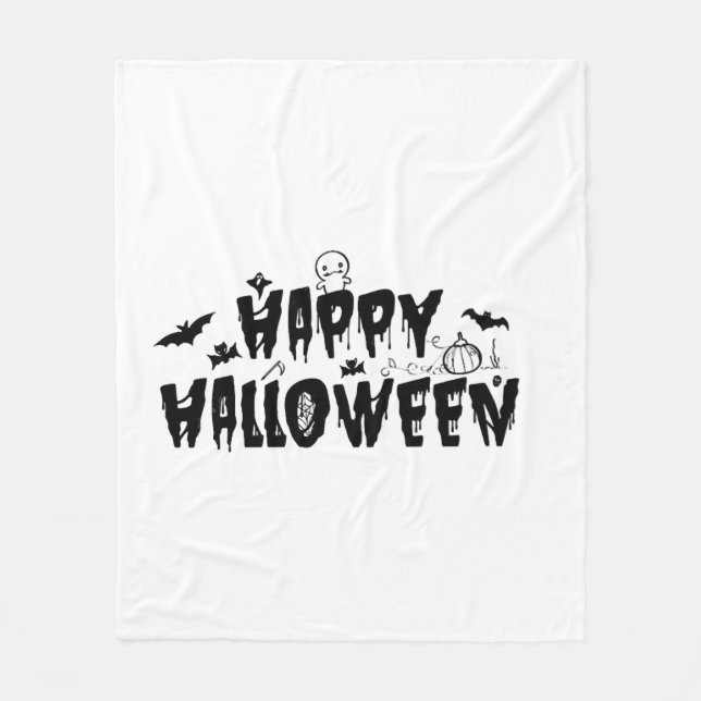 Manta Polar Halloween Happy (Anverso)