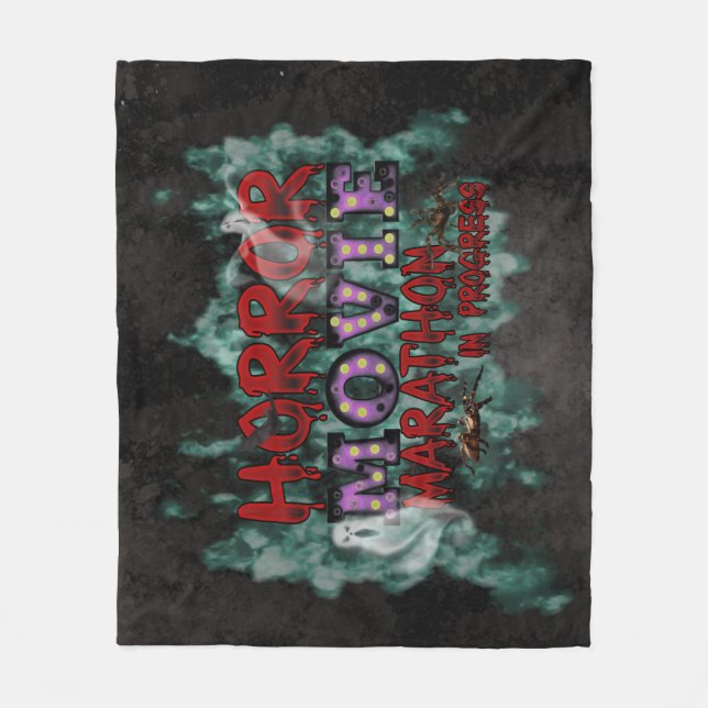 Manta Polar Halloween Horror Movie Marathon In Progress (Anverso)