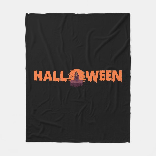 Manta Polar Halloween House (Anverso)