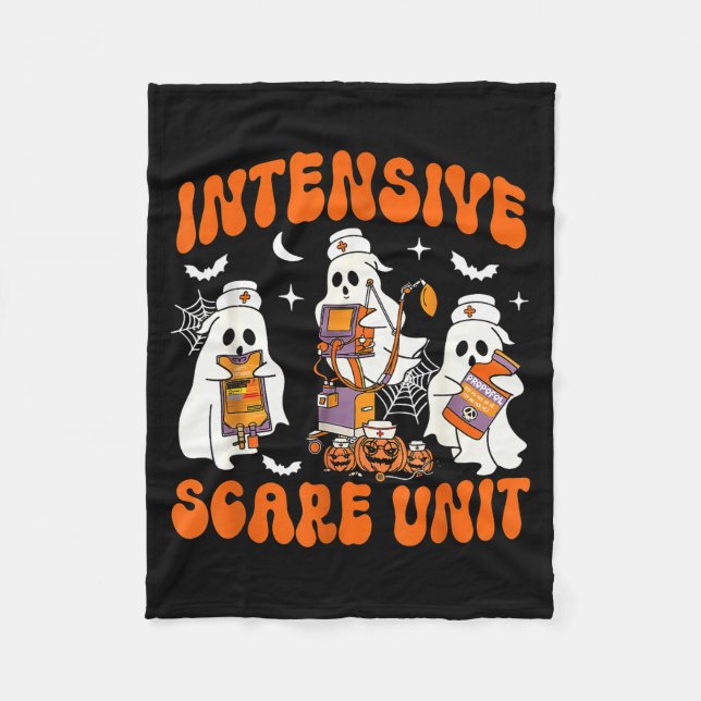 Manta Polar Halloween Intensive Care E Unit Ghost Nurse Icu Nu (Anverso)