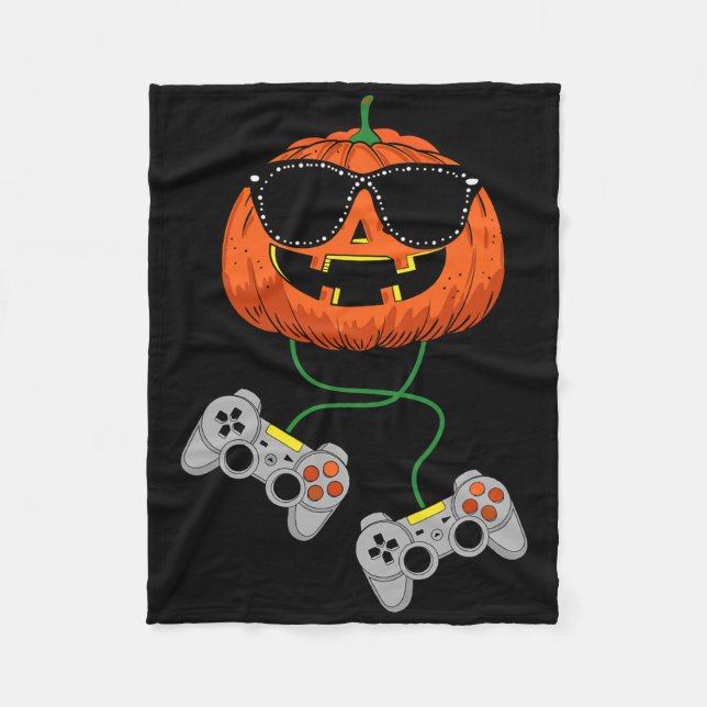 Manta Polar Halloween Jack O Lantern Gamer Niños Hombres Diver (Anverso)