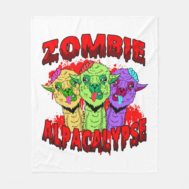 Manta Polar Halloween Llama Alpaca Funny Lama Glama regalo de  (Anverso)
