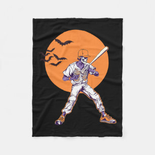 Manta Polar Halloween masculino esqueleto Halloween