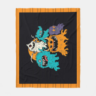 Manta Polar Halloween/Monstruo/Octubre/Otoño